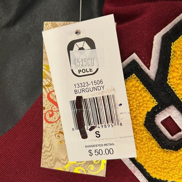 SOUTH POLE Women's Burgundy Button Front Wings Jacket - Size Small - NWT $50 - Picture 3 of 4